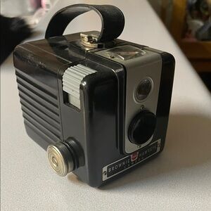Kodak Brownie Hawkeye Black and Gray Camera